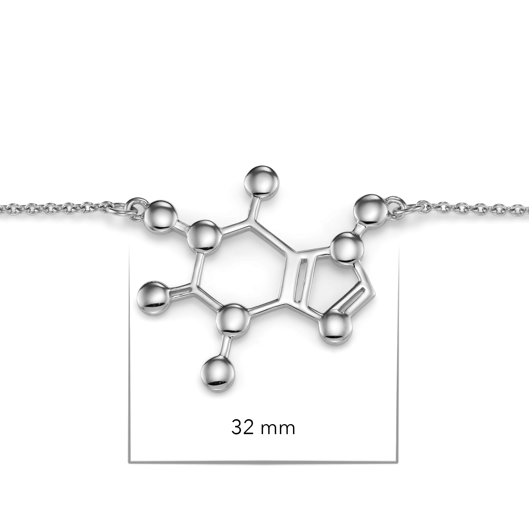 Колье Молекула Кофеина