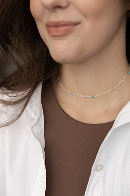 Чокер с бирюзой