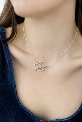 Колье Молекула Кофеина