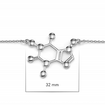 Колье Молекула Кофеина