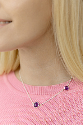 Колье с аметистом