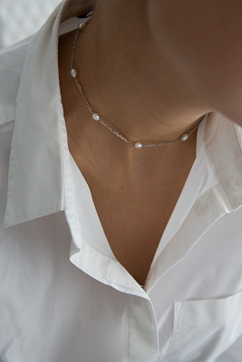 Чокер с жемчугом